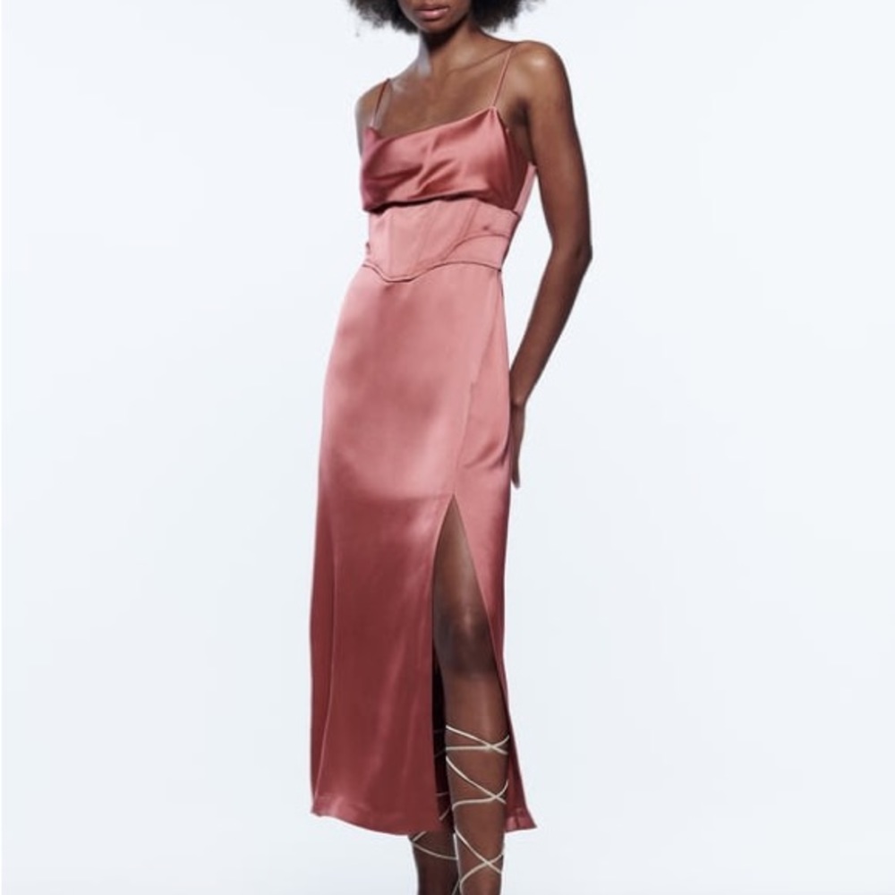 NWT Zara Corsetry Slip Dress Size Small
